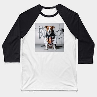 Cool Graffitti Rapper Dog Baseball T-Shirt